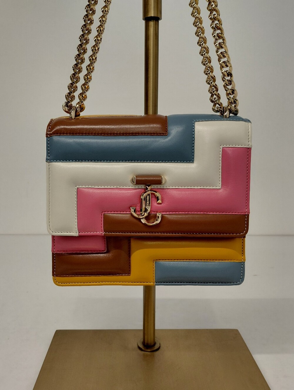 Jimmy Choo Women's Varenne Avenue Multicolor Quilted Shoulder Bag